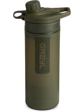 24 oz Water Purifier Bottle - Portable Filter for Hiking, Camping, Travel